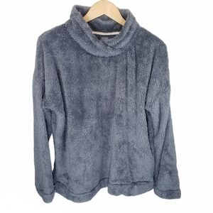 JANE AND BLEECKER Faux Fur Sweater Gray Size M